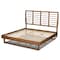 Baxton Studio Lucie Modern Walnut Brown Finished Wood King Size Platform Bed 184-11149-9412-Zoro - alternate 5